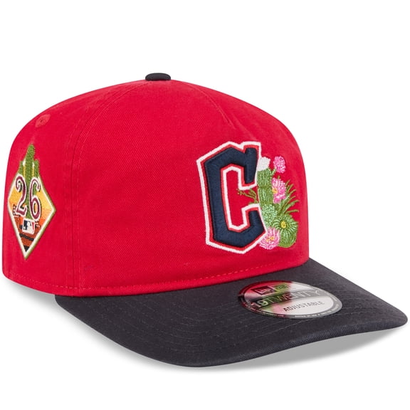 Youth New Era Red/Navy Cleveland Guardians 2026 Spring Training 19TWENTY Adjustable Hat