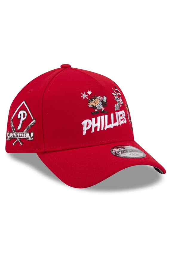 Youth New Era Red Philadelphia Phillies Looney Tunes A-Frame 9FORTY Adjustable Hat