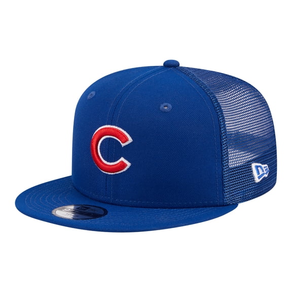Youth New Era Royal Chicago Cubs 9FIFTY Trucker Snapback Hat