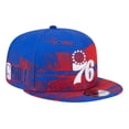 thumbnail image 1 of Men's New Era Royal Philadelphia 76ers Tip-Off 9FIFTY Snapback Hat, 1 of 6