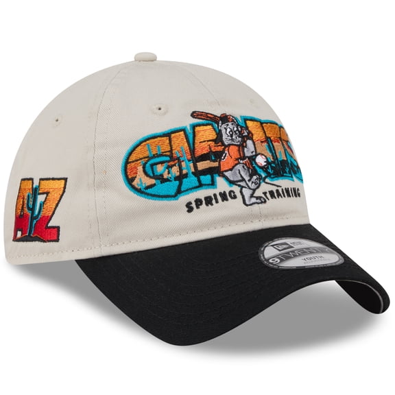 Youth New Era Stone/Black San Francisco Giants 2026 Spring Training Fan Pack Batter 9TWENTY Adjustable Hat