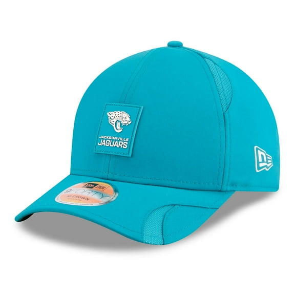 Youth New Era Teal Jacksonville Jaguars 2025 Sideline 9FORTY Adjustable Hat