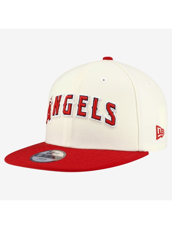 Youth New Era White California Angels Two-Tone 9FIFTY Snapback Hat