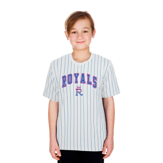 Youth New Era White Kansas City Royals 2026 City Connect Pinstripe T-Shirt
