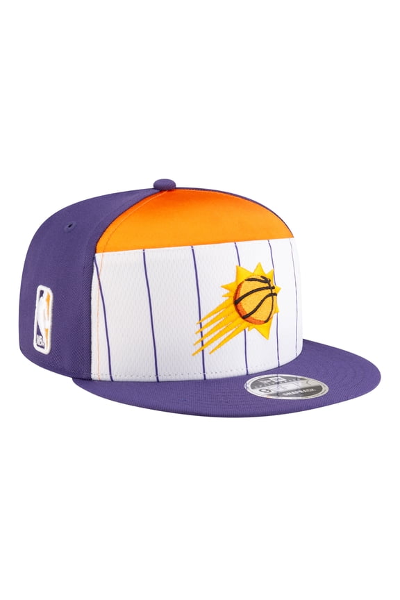 Youth New Era  White/Purple Phoenix Suns 2025 NBA Tip Off Split Panel 9FIFTY Snapback Hat