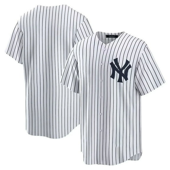 Youth New York Y Team #00 T-Shirt Uniform, Athletic Casual Button Down Short Sleeve-White-Yth M