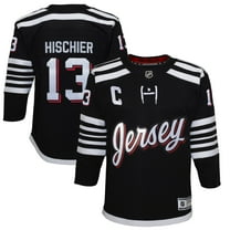 Youth Nico Hischier Black New Jersey Devils 2021/22 Alternate Premier Player Jersey