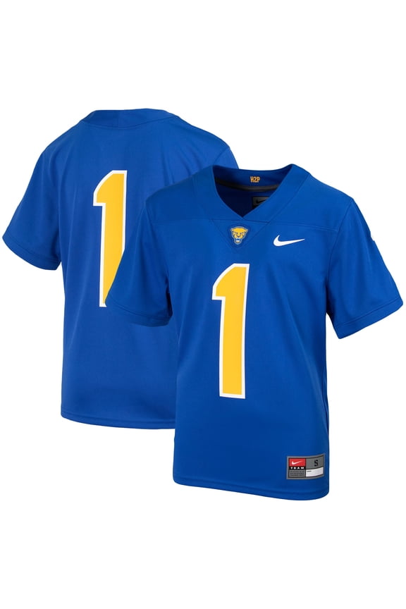 Youth Nike #1 Royal Pitt Panthers Untouchable Football Jersey