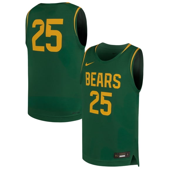 Youth Nike #25 Forest Green Baylor Bears Replica Basketball Jersey