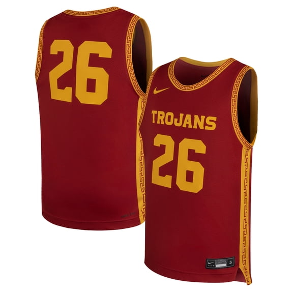 Youth Nike #26 Cardinal USC Trojans Replica Basketball Jersey
