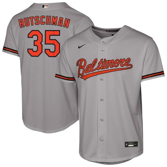 Youth Nike Adley Rutschman Gray Baltimore Orioles Road Replica Jersey