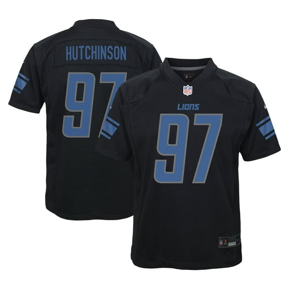 Youth Nike Aidan Hutchinson Black Detroit Lions Game Jersey
