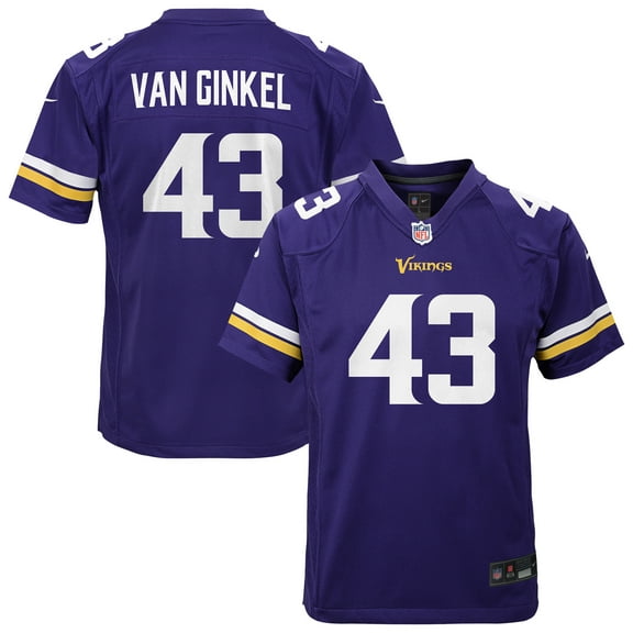 Youth Nike Andrew Van Ginkel Purple Minnesota Vikings Youth