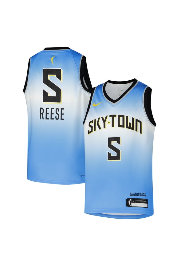 Youth Nike Angel Reese Light Blue Chicago Sky 2024 Draft Expansion WNBA Rebel Jersey