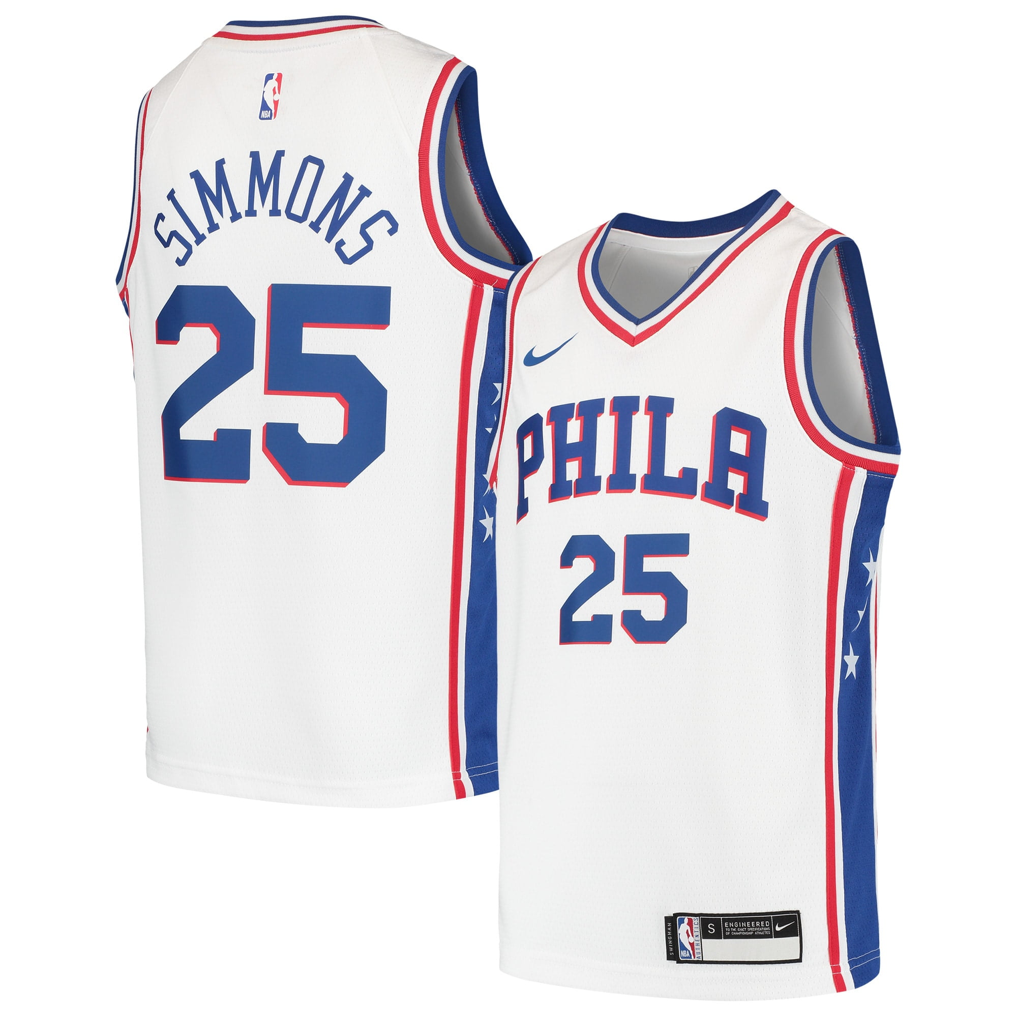 Nike swingman Jersey NBA Basketball Ben Simmons #25 Philadelphia