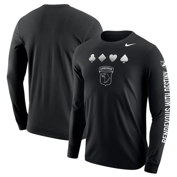 Youth Nike Black Army Black Knights 2024 Rivalry Collection Suit Long Sleeve T-Shirt