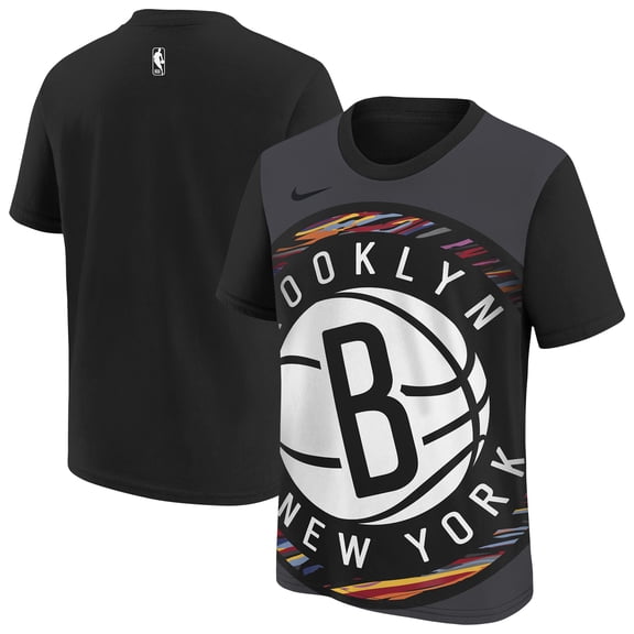 Youth Nike Black Brooklyn Nets 2025/26 City Edition Max90 T-Shirt