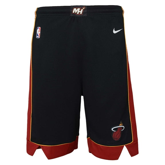 Youth Nike Black Miami Heat Swingman Performance Shorts - Icon Edition