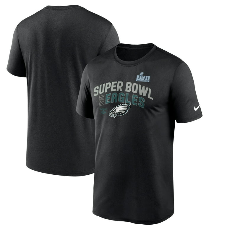 Youth Nike Black Philadelphia Eagles Super Bowl LVII Lockup T-Shirt 