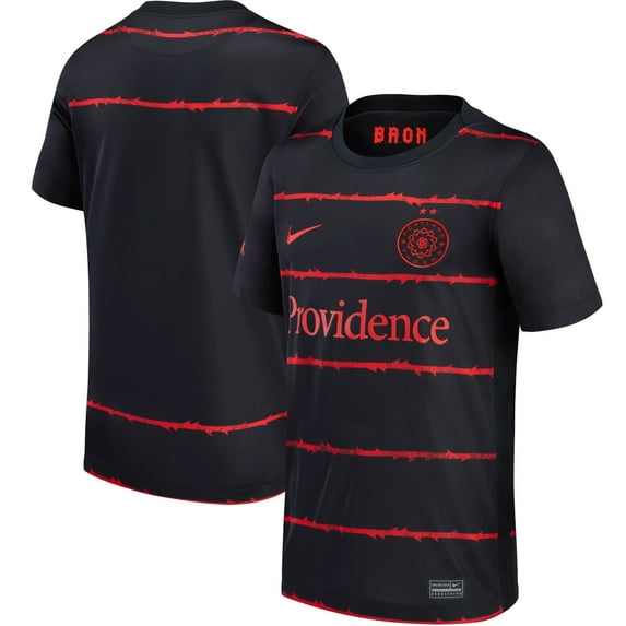 Youth Nike Black Portland Thorns FC 2021/22 Home Stadium Replica Jersey