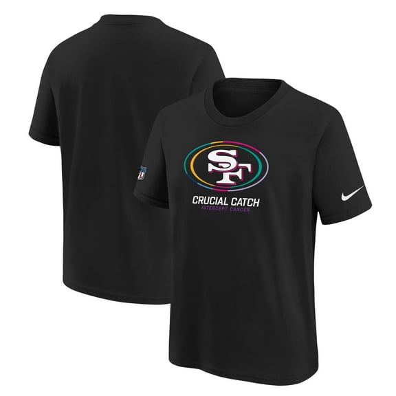 Youth Nike Black San Francisco 49ers 2024 NFL Crucial Catch T-Shirt