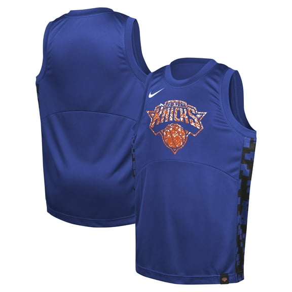 Youth Nike  Blue New York Knicks Courtside Starting Five Team Jersey