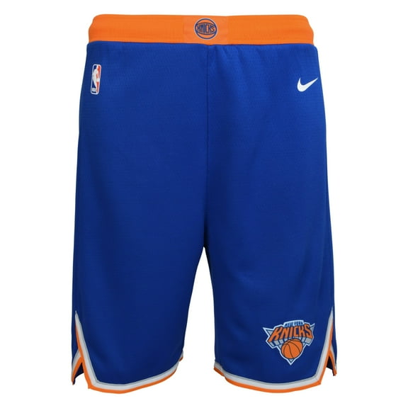 Youth Nike Blue New York Knicks Swingman Performance Shorts - Icon Edition