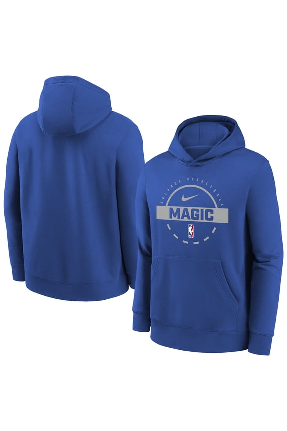 Youth Nike Blue Orlando Magic 2025/26 Club Fleece Practice Hoodie