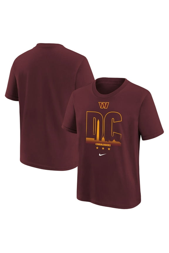 Youth Nike Burgundy Washington Commanders Team City T-Shirt