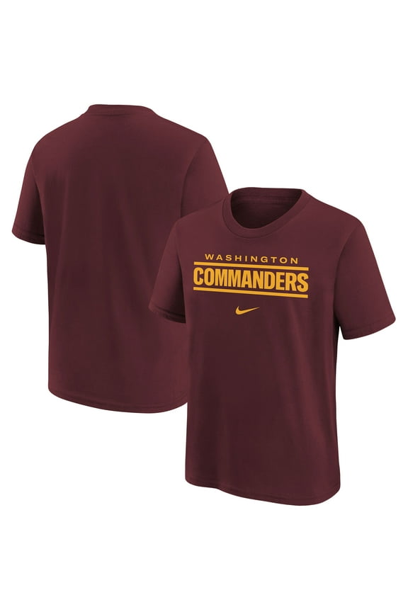 Youth Nike Burgundy Washington Commanders Wordmark T-Shirt