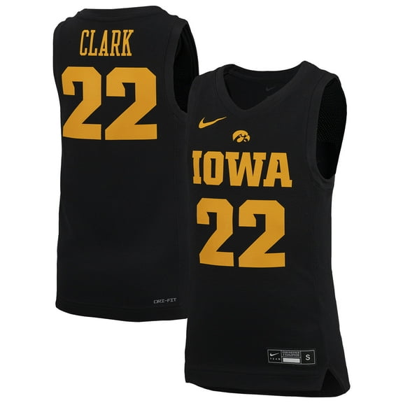Youth-Nike Caitlin Clark Black Iowa Hawkeyes Performance Replica Jersey