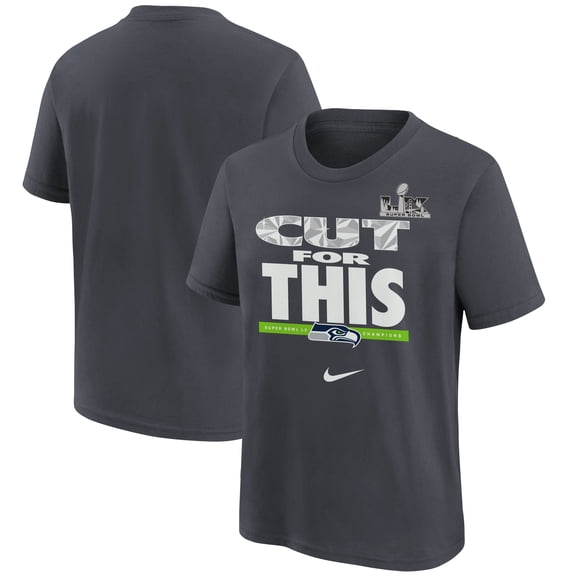 Youth Nike Charcoal Seattle Seahawks Super Bowl LX Champions Parade T-Shirt
