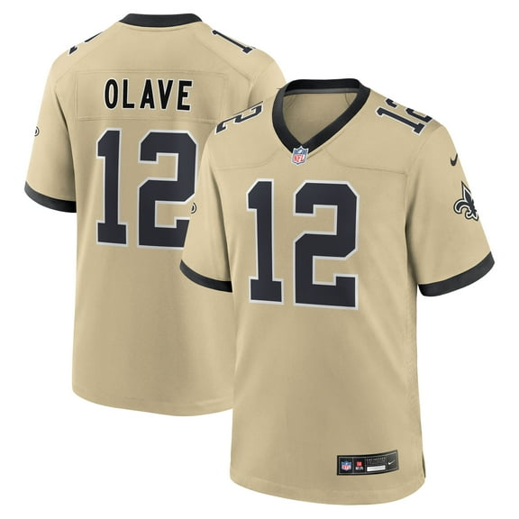 Youth Nike Chris Olave Gold New Orleans Saints Gameday Golds Alternate Game Player Jersey
