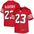 thumbnail image 1 of Youth Nike Christian McCaffrey Scarlet San Francisco 49ers Game Jersey, 1 of 3