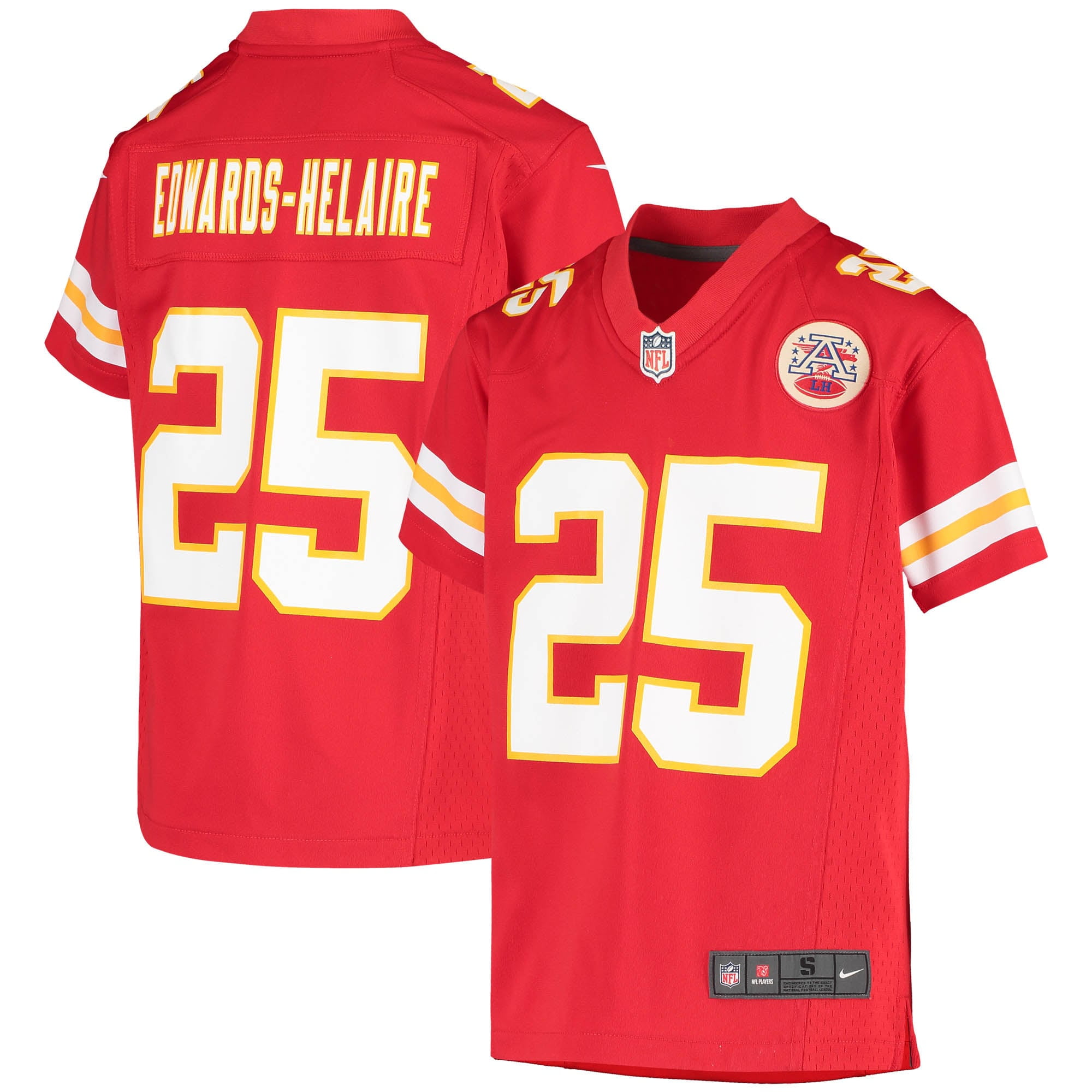 Youth Nike Clyde Edwards-Helaire Red Kansas City Chiefs Game