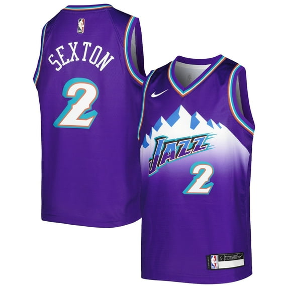 Youth Nike Collin Sexton Purple Utah Jazz 2022/23 Swingman Jersey - City Edition