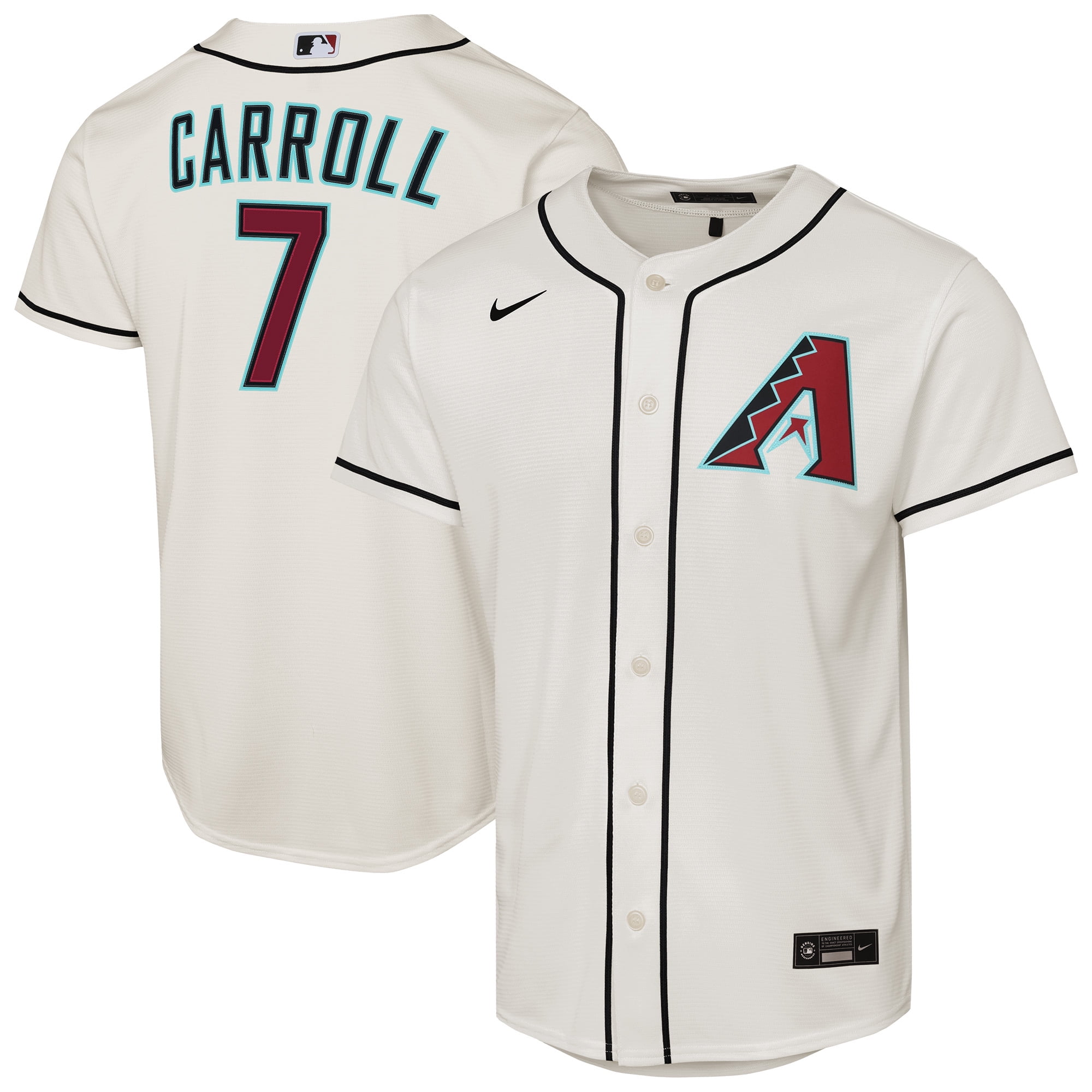 Youth Nike Corbin Carroll Cream Arizona Diamondbacks Home Replica