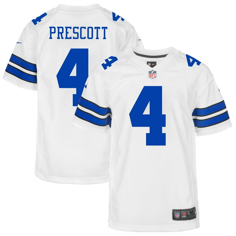 Youth Nike Dak Prescott White Dallas Cowboys Game Jersey Walmart