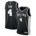 thumbnail image 1 of Youth Nike De'Aaron Fox Black San Antonio Spurs Swingman Jersey - Icon Edition, 1 of 3