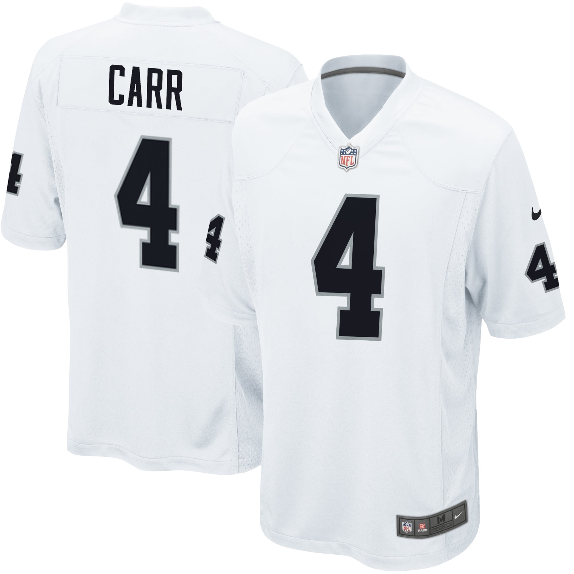 Youth Nike Derek Carr White Las Vegas Raiders Game Jersey