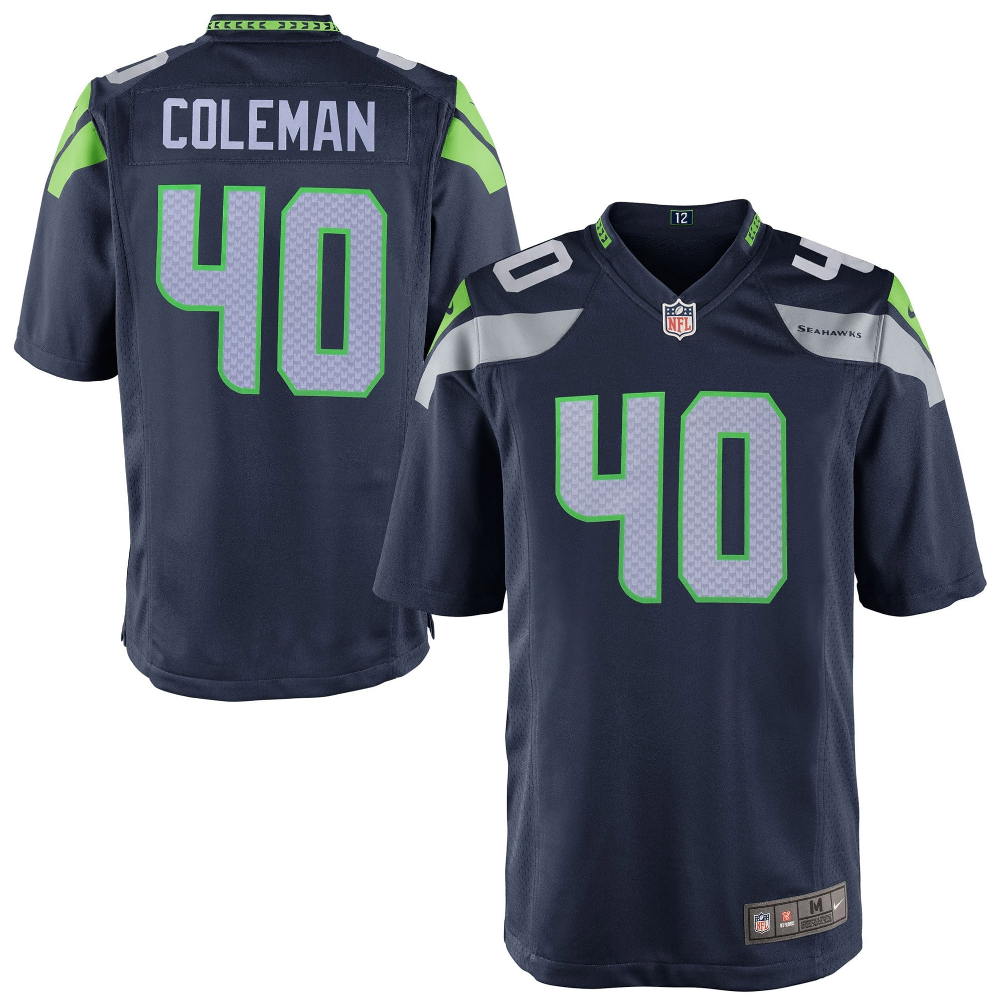 Youth Nike Derrick Coleman College Navy Seattle Seahawks Team