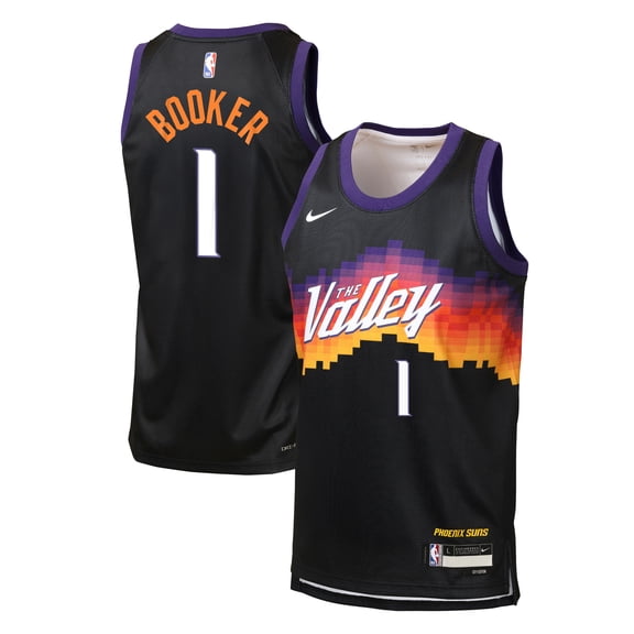 Youth Nike Devin Booker Black Phoenix Suns 2025/26 City Edition Swingman Jersey