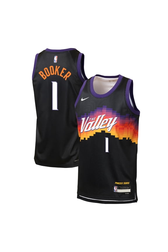 Youth Nike Devin Booker Black Phoenix Suns 2025/26 City Edition Swingman Jersey