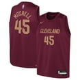 thumbnail image 1 of Youth Nike Donovan Mitchell Wine Cleveland Cavaliers Swingman Jersey - Icon Edition, 1 of 3