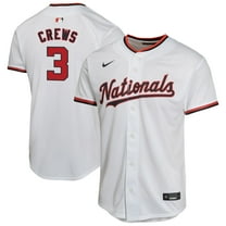 Youth-Nike Dylan Crews White Washington Nationals Alternate Game Player Jersey