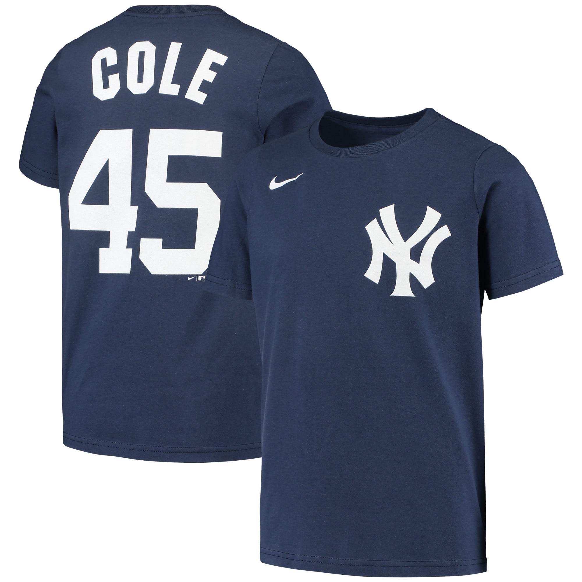 Youth Gerrit Cole Navy New York Yankees Player T-Shirt Size: Large