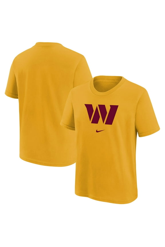 Youth Nike Gold Washington Commanders Team Logo T-Shirt