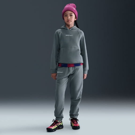 Youth Nike Gray Barcelona Air Raglan Hoodie