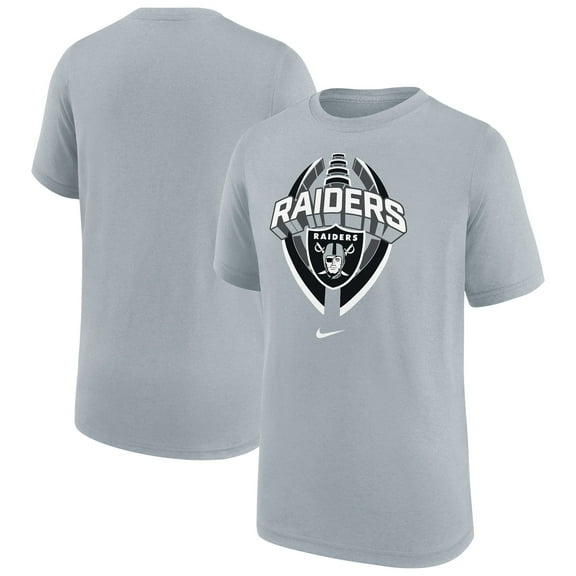 Youth Nike Gray Las Vegas Raiders Icon Legend T-Shirt