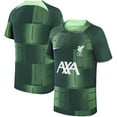 thumbnail image 1 of Youth Nike Green Liverpool 2023/24 Away Pre-Match Performance Top, 1 of 3